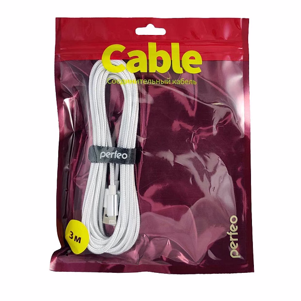 PERFEO Плоский кабель для iPhone 5/6, USB - 8 PIN Lightning