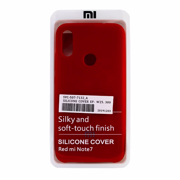 Чехол для Xiaomi Redmi Note 7 Silicone Case (Красный)