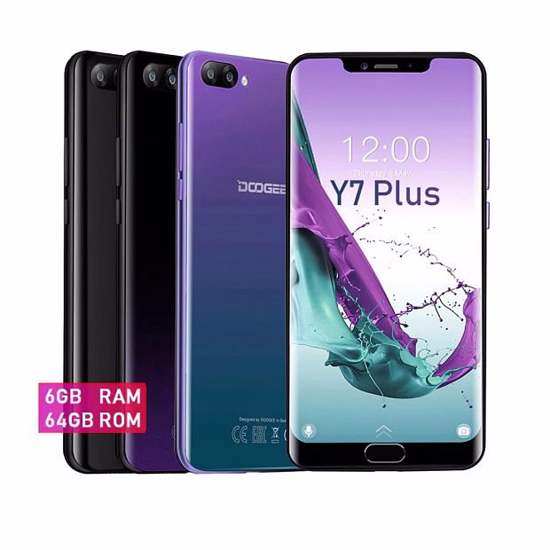 Смартфон Doogee Y7 Plus 6GB/64GB