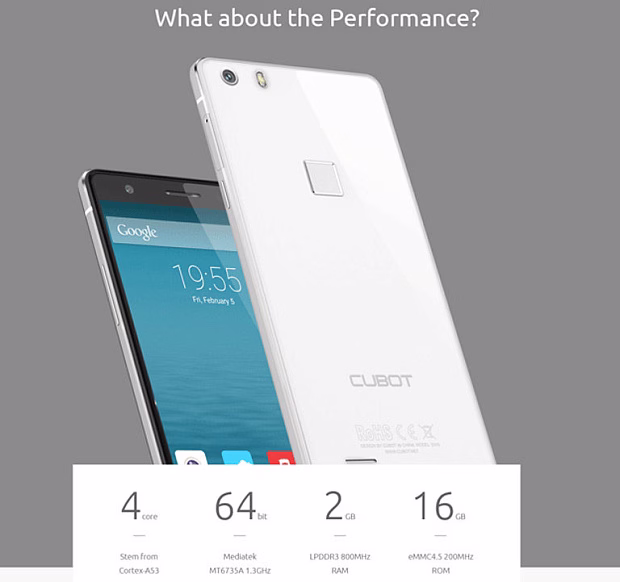 Смартфон Cubot S500 2GB/16GB