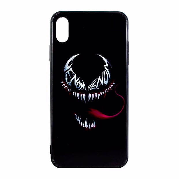 Чехол для iPhone XS Max Light print glass (Venom)